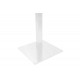Βάση τραπεζιού bar "STOFAN" από μέταλλο σε λευκό χρώμα 45x45x108
