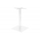 Βάση τραπεζιού bar "STOFAN" από μέταλλο σε λευκό χρώμα 45x45x108