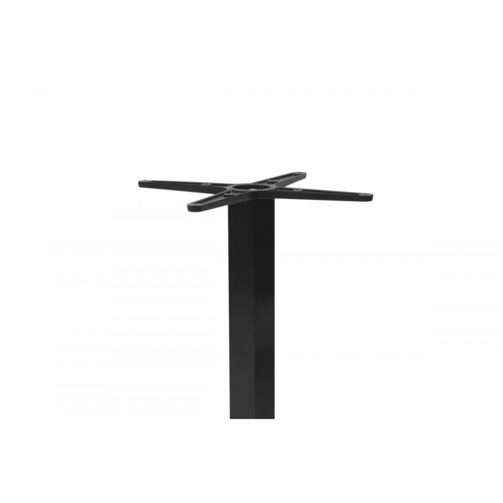 Βάση τραπεζιού bar "STOFAN" από μέταλλο σε μαύρο χρώμα 45x45x108