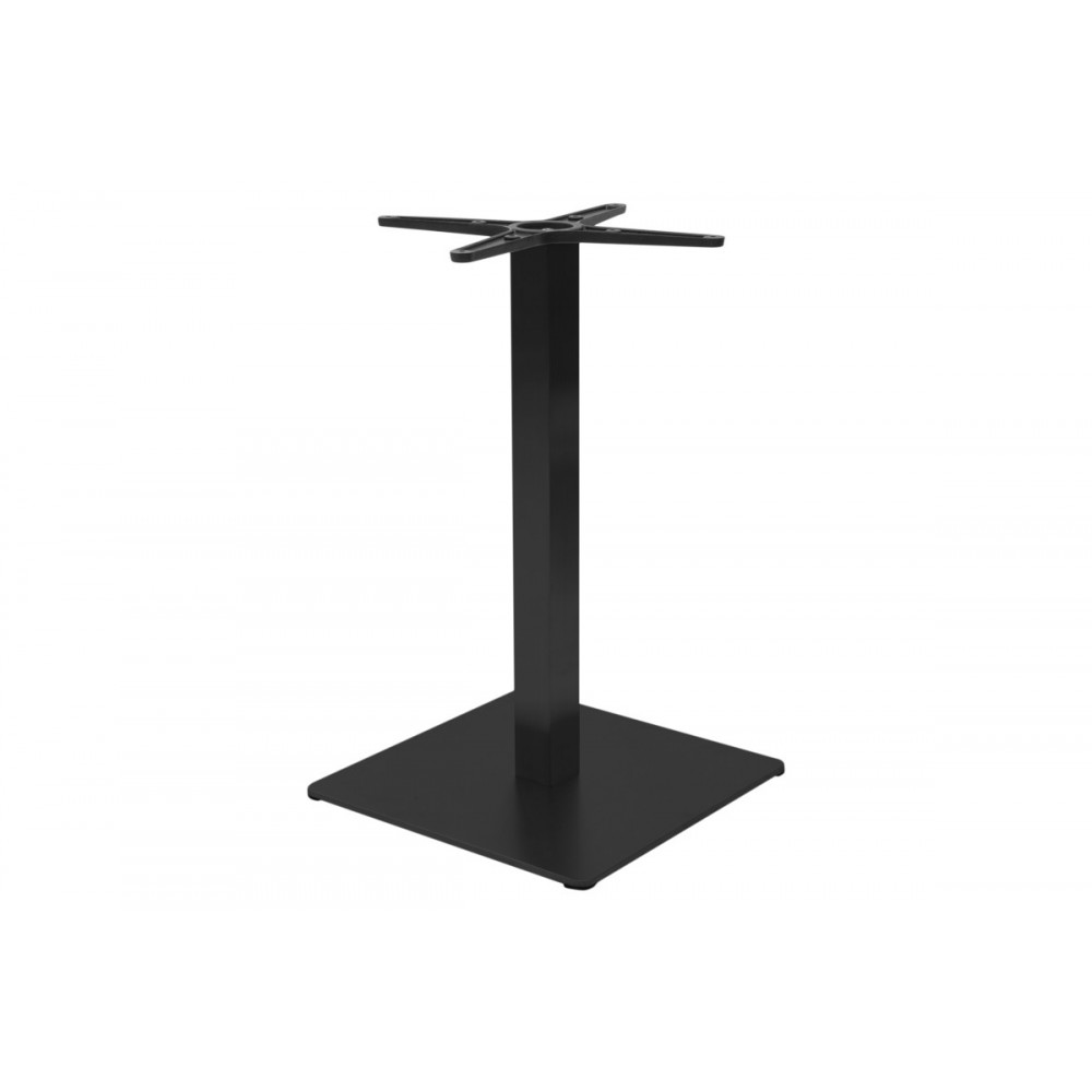 Βάση τραπεζιού bar "STOFAN" από μέταλλο σε μαύρο χρώμα 45x45x108