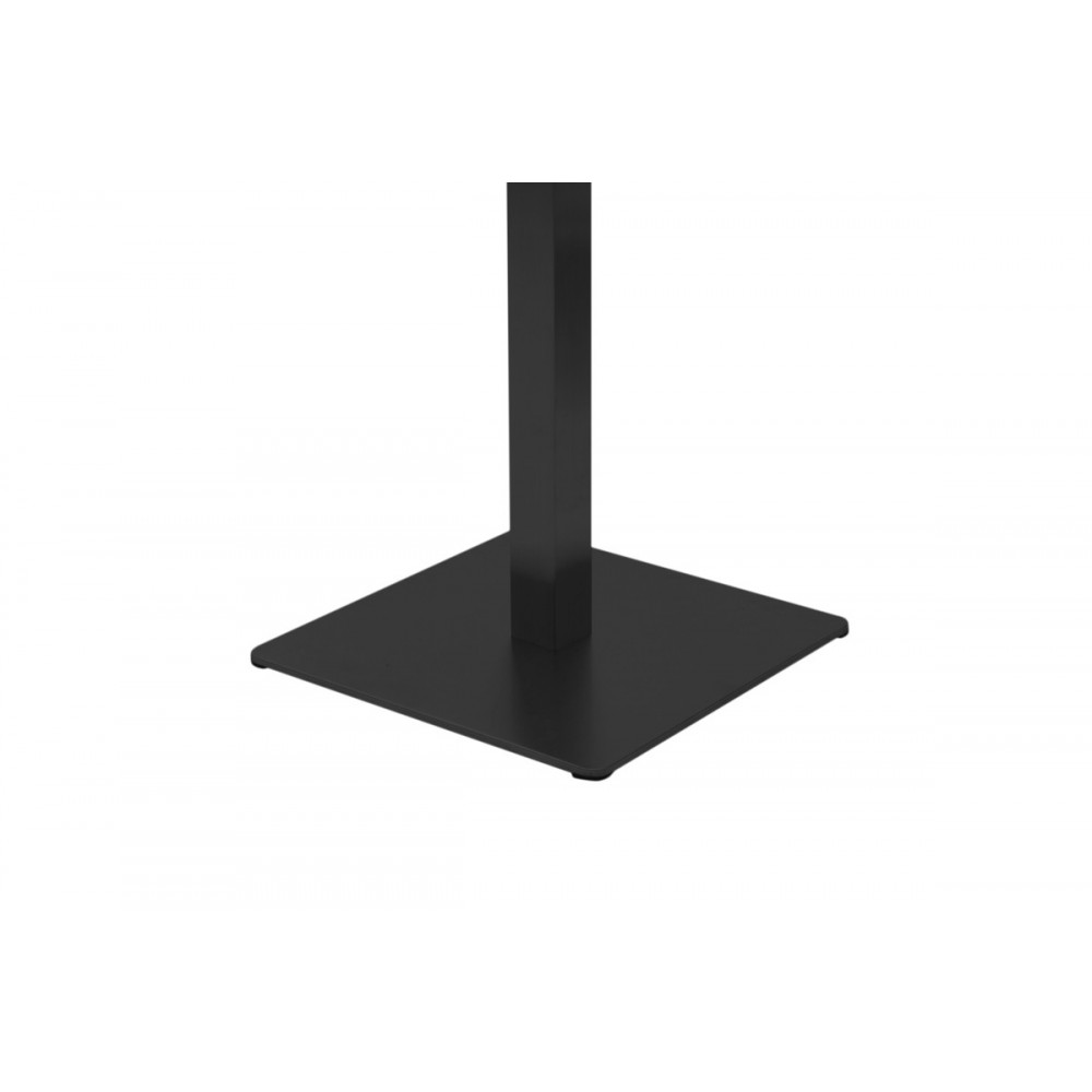 Βάση τραπεζιού bar "STOFAN" από μέταλλο σε μαύρο χρώμα 45x45x108