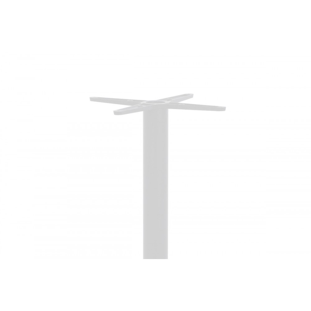 Βάση τραπεζιού "CLOSET" από μέταλλο σε λευκό χρώμα Φ40x108