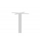 Βάση τραπεζιού "CLOSET" από μέταλλο σε λευκό χρώμα Φ40x108