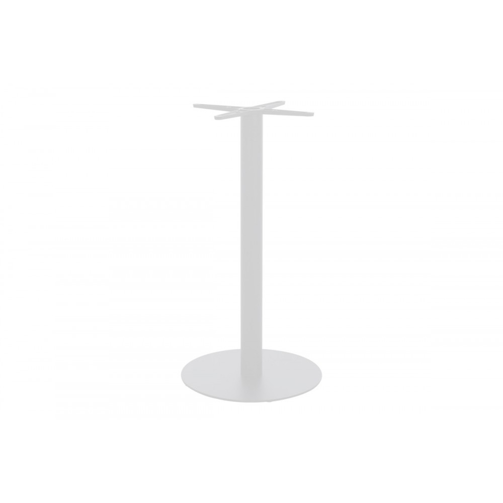 Βάση τραπεζιού "CLOSET" από μέταλλο σε λευκό χρώμα Φ40x108