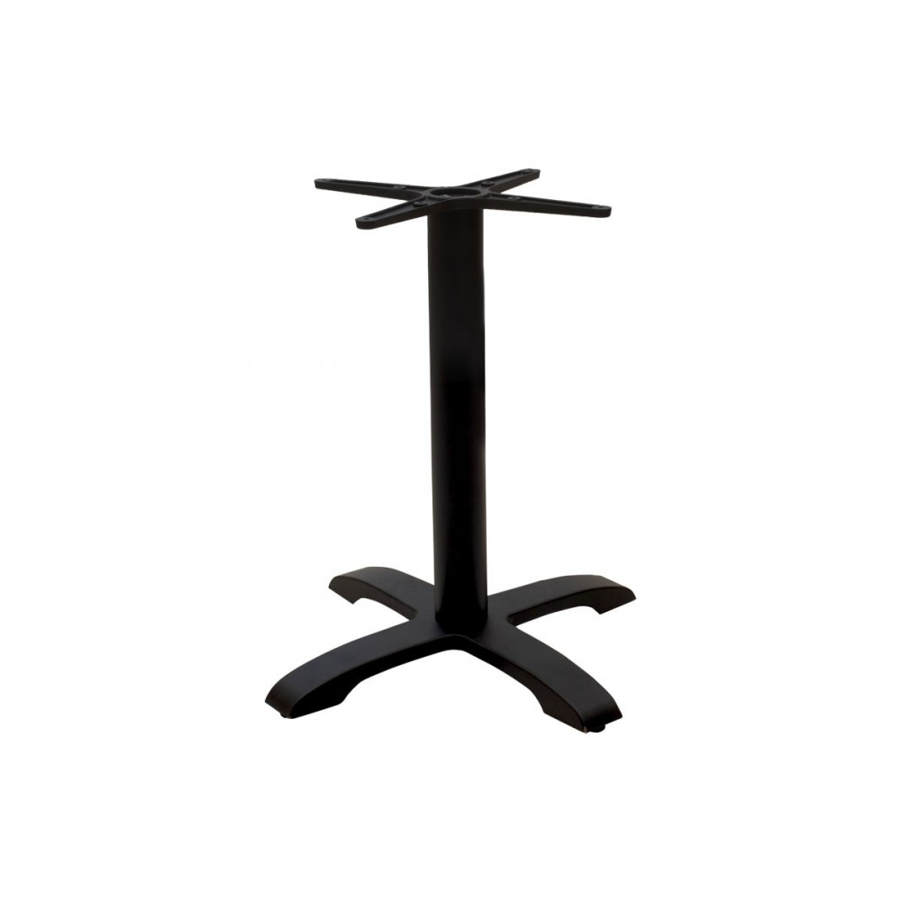 Βάση τραπεζιού "NTONA" από μέταλλο σε μαύρο χρώμα 62x62x108