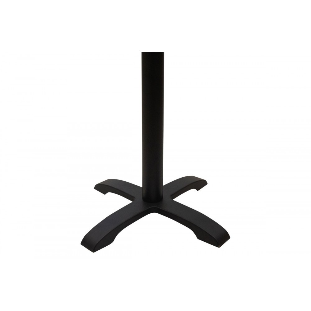 Βάση τραπεζιού "NTONA" από μέταλλο σε μαύρο χρώμα 62x62x108