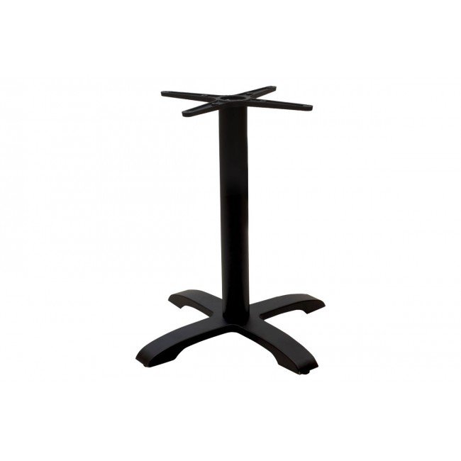 Βάση τραπεζιού "NTONA" από μέταλλο σε μαύρο χρώμα 62x62x108