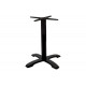 Βάση τραπεζιού "NTONA" από μέταλλο σε μαύρο χρώμα 62x62x108