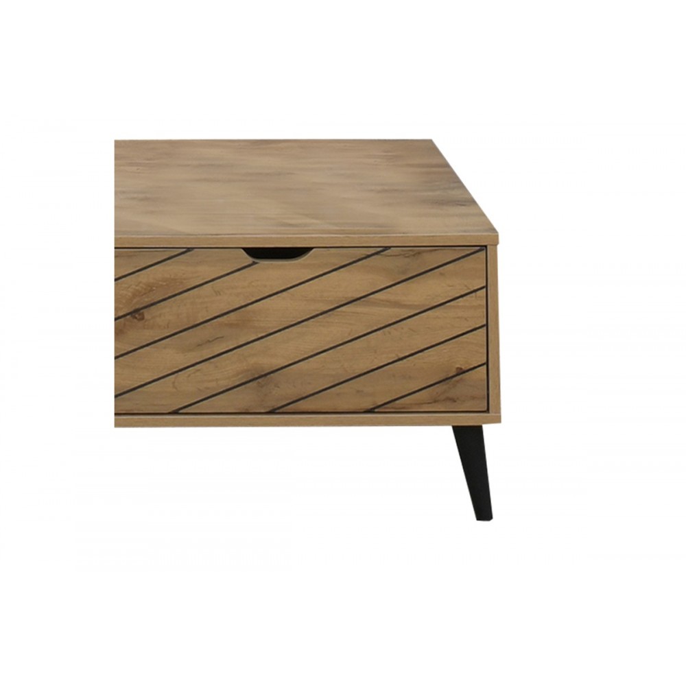 Τραπέζι σαλονιού "THELMA" σε σονόμα χρώμα 120x60x41.6