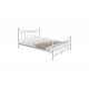 Κρεβάτι "BEOWULF" από μέταλλο σε λευκό χρώμα 140x190x102