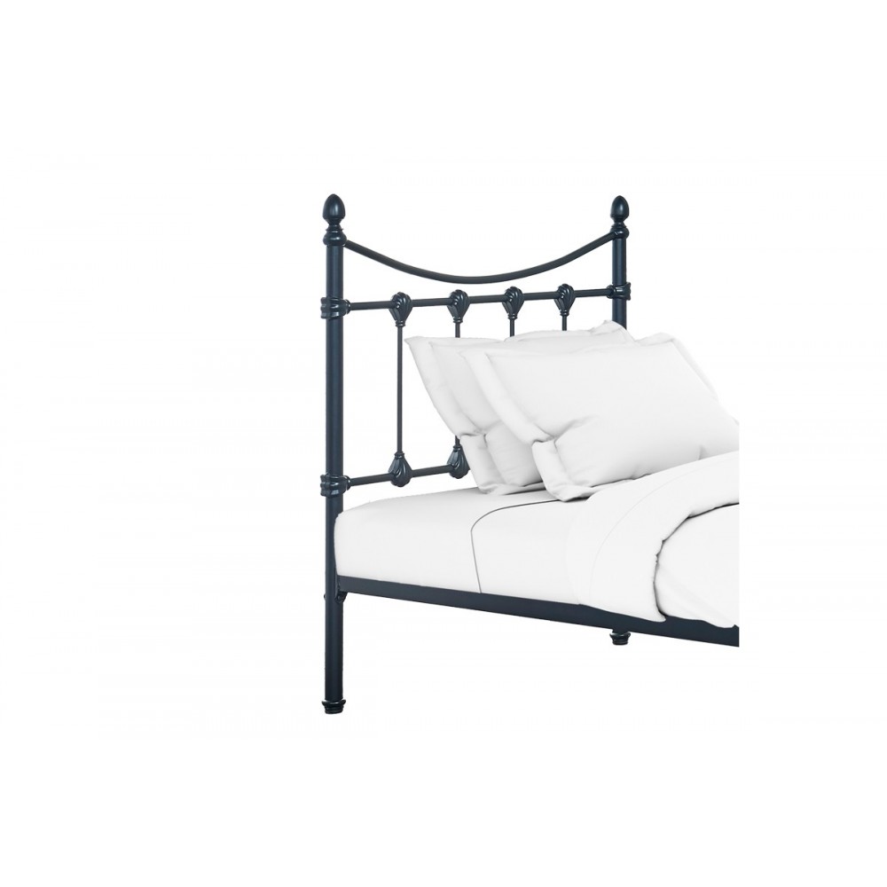 Κρεβάτι "BEOWULF" από μέταλλο σε μαύρο χρώμα 90x190x102