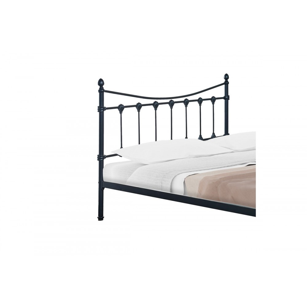 Κρεβάτι "BEOWULF" από μέταλλο σε μαύρο χρώμα 150x200x102