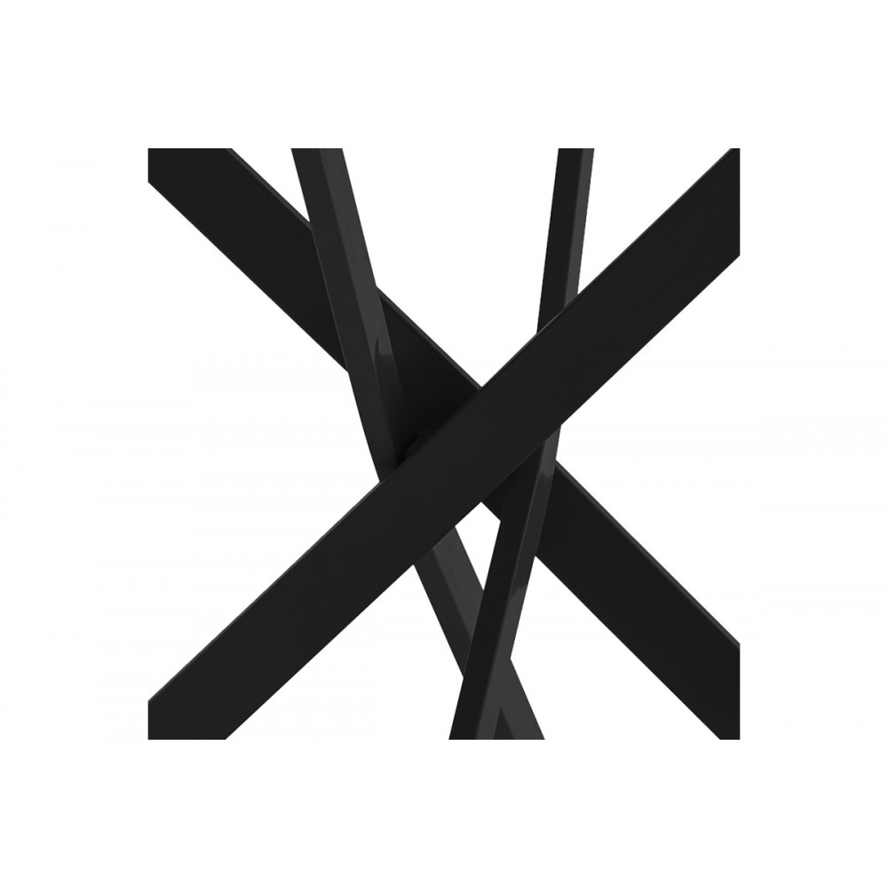 Τραπέζι "DAMMERO" σε ανθρακί/μαύρο χρώμα Φ100x75