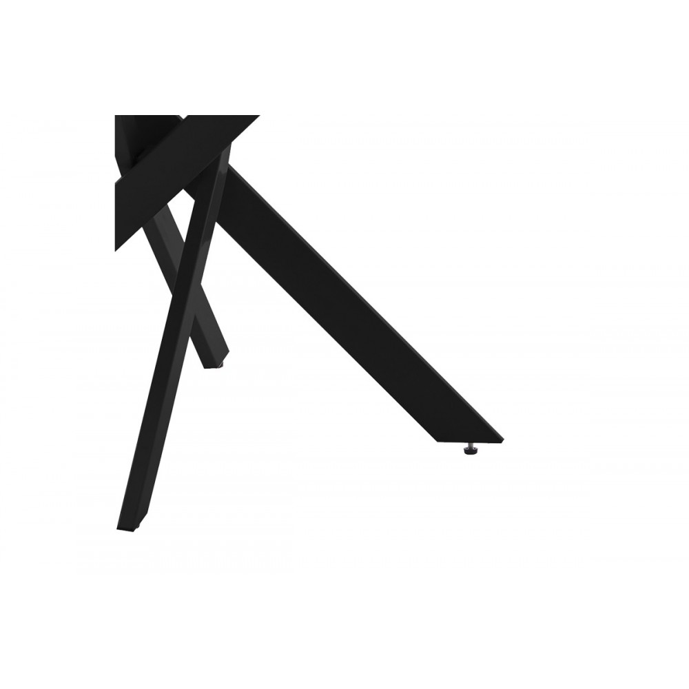 Τραπέζι "DAMMERO" σε ανθρακί/μαύρο χρώμα Φ100x75