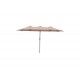 Ομπρέλα επαγγελματική "DORIZO" από αλουμίνιο/ύφασμα σε καφέ χρώμα 2.6x4.5x2.5