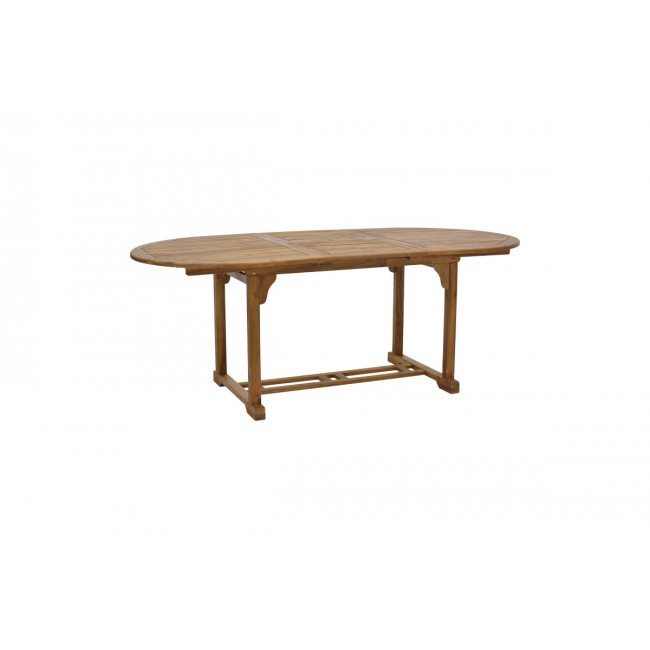 Τραπέζι "SOPHO" επεκτεινόμενο από ξύλο σε φυσικό χρώμα 200/150x100x75