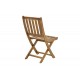 Καρέκλα "ELIJIE" πτυσσόμενη από ξύλο σε φυσικό χρώμα 45x62x90
