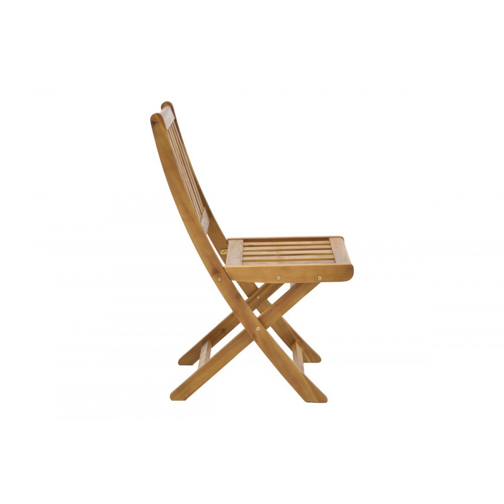 Καρέκλα "ELIJIE" πτυσσόμενη από ξύλο σε φυσικό χρώμα 45x62x90