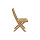 Καρέκλα "ELIJIE" πτυσσόμενη από ξύλο σε φυσικό χρώμα 45x62x90