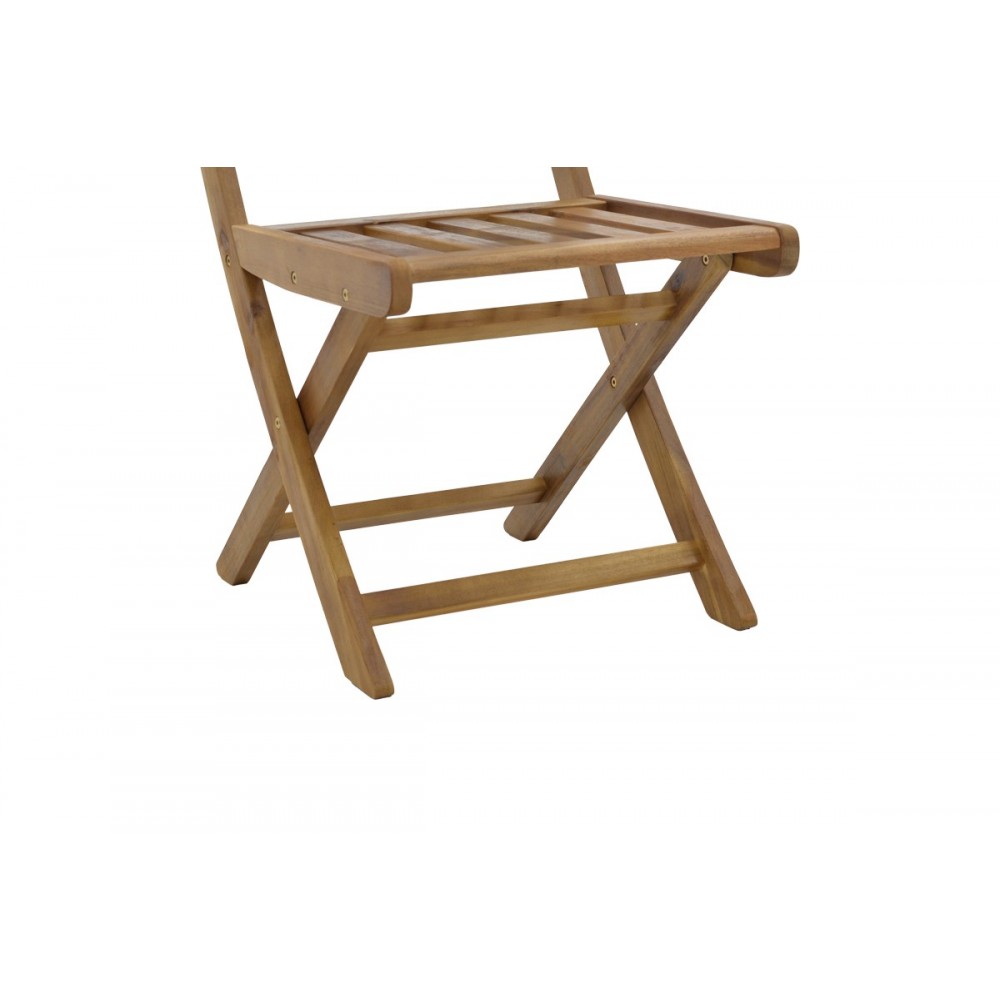 Καρέκλα "ELIJIE" πτυσσόμενη από ξύλο σε φυσικό χρώμα 45x62x90