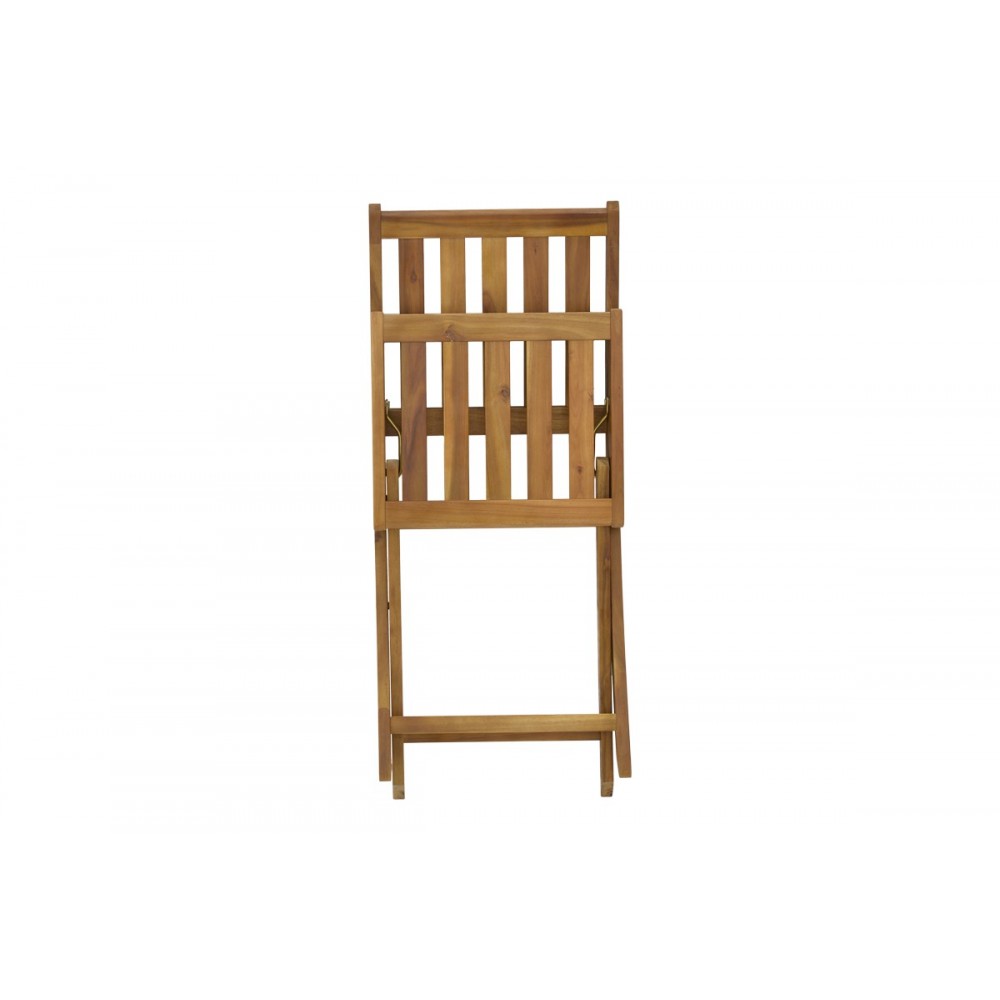 Καρέκλα "ELIJIE" πτυσσόμενη από ξύλο σε φυσικό χρώμα 45x62x90