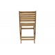 Καρέκλα "FATEL" πτυσσόμενη από ξύλο σε φυσικό χρώμα 40x53x82