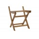 Καρέκλα "FATEL" πτυσσόμενη από ξύλο σε φυσικό χρώμα 40x53x82