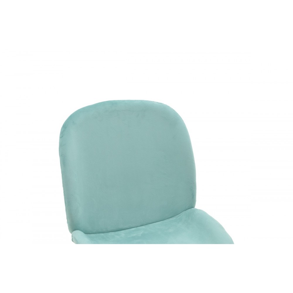 Καρέκλα "MALEY" από βελούδο/μέταλλο σε πράσινο/χρυσό χρώμα 47x60x90