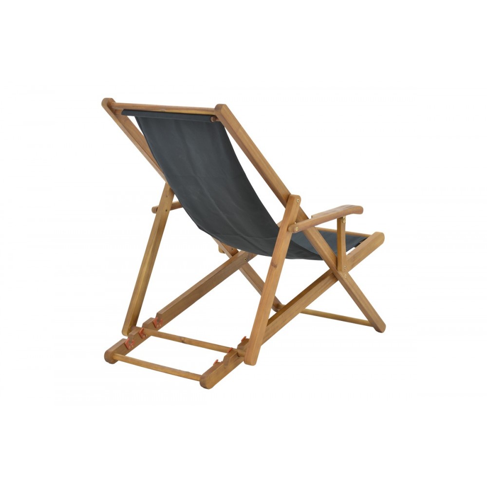 Σεζλόνγκ "XURIAN" από ξύλο/πανί σε φυσικό/μπλε χρώμα 67x108x104