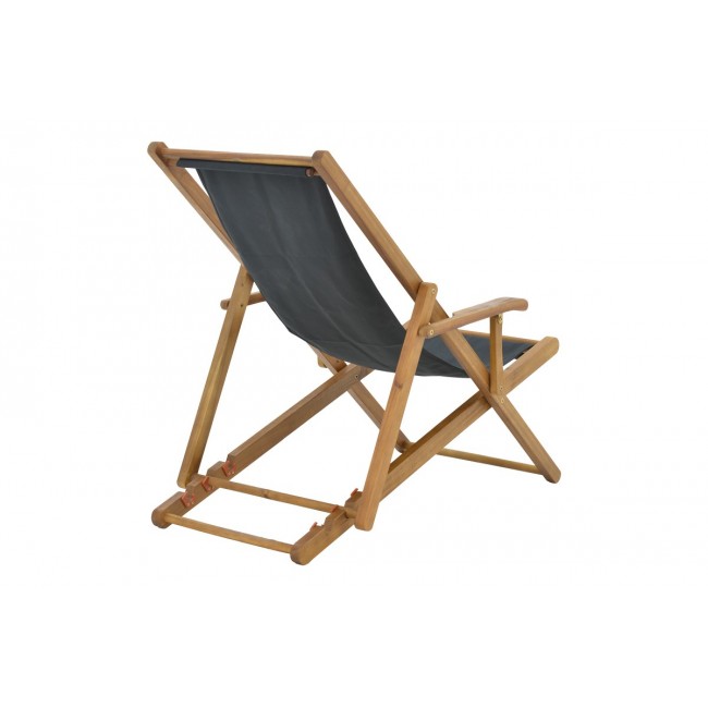 Σεζλόνγκ "XURIAN" από ξύλο/πανί σε φυσικό/μπλε χρώμα 67x108x104