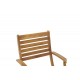 Πολυθρόνα "GORPO" πτυσσόμενη από ξύλο σε φυσικό χρώμα 57x59x93