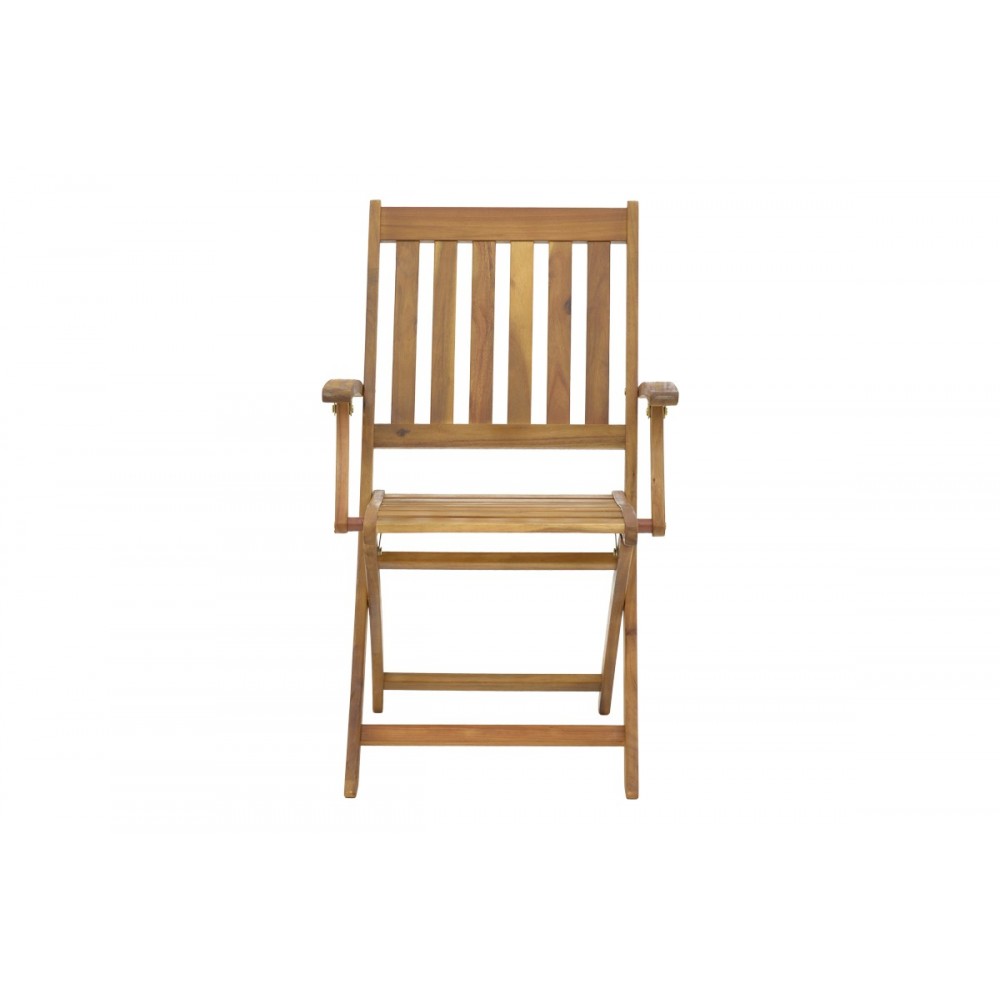 Πολυθρόνα "MOBIE" πτυσσόμενη από ξύλο σε φυσικό χρώμα 56x61x89
