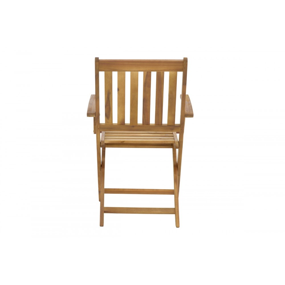 Πολυθρόνα "MOBIE" πτυσσόμενη από ξύλο σε φυσικό χρώμα 56x61x89