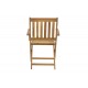 Πολυθρόνα "MOBIE" πτυσσόμενη από ξύλο σε φυσικό χρώμα 56x61x89