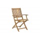 Πολυθρόνα "MOBIE" πτυσσόμενη από ξύλο σε φυσικό χρώμα 56x61x89