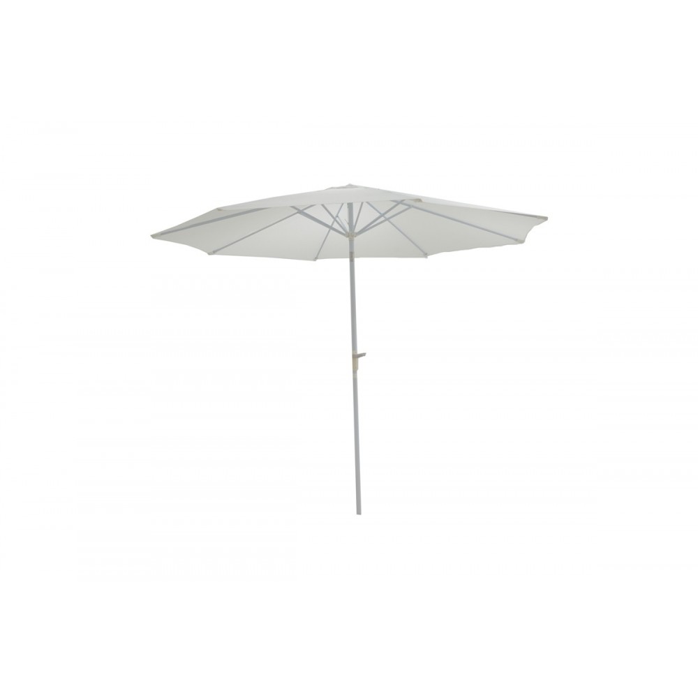 Ομπρέλα "FROW" από αλουμίνιο/ύφασμα σε λευκό/μπεζ χρώμα Φ3m