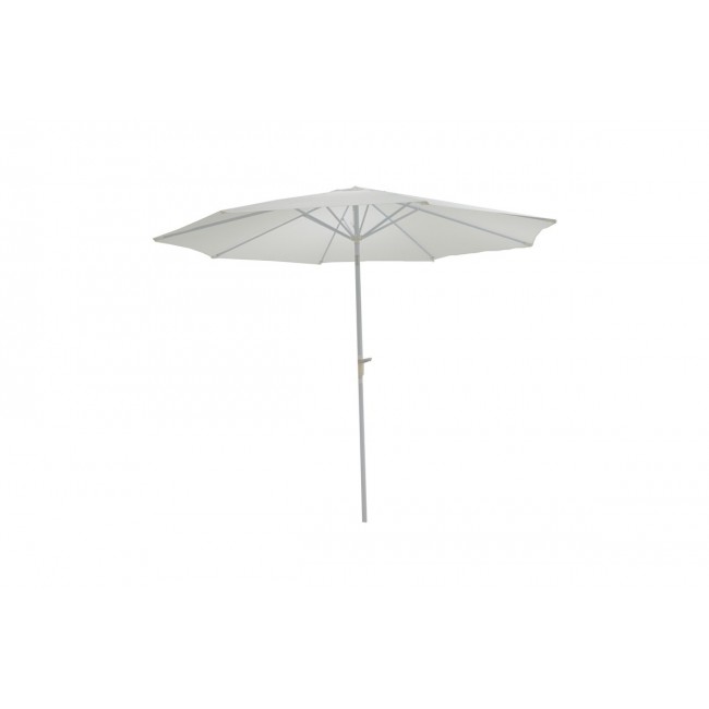 Ομπρέλα "FROW" από αλουμίνιο/ύφασμα σε λευκό/μπεζ χρώμα Φ3m