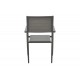Πολυθρόνα "UPLIFT" από αλουμίνιο/polywood σε ανθρακί/γκρι χρώμα 60x56.3x89
