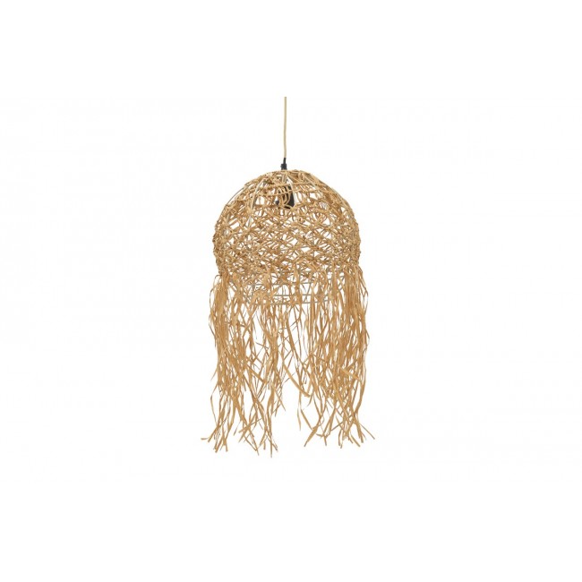 Φωτιστικό οροφής "AMELON" από μέταλλο/χαρτί σε φυσικό χρώμα Φ40x110