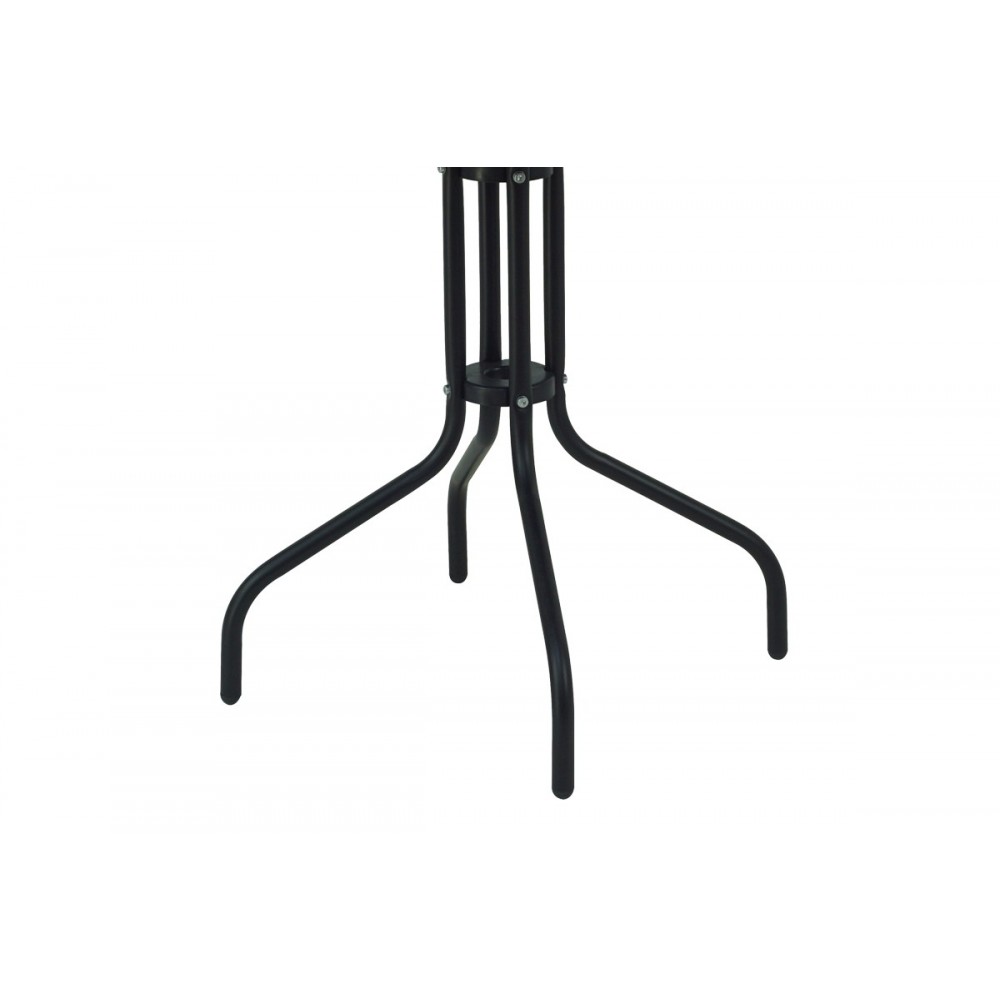 Τραπέζι "VERGO" από μέταλλο σε μαύρο χρώμα Φ60x70