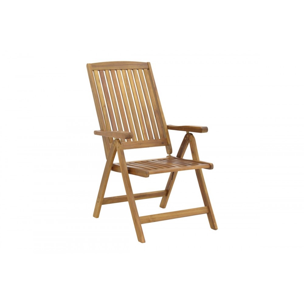 Τραπεζαρία 5τμχ "ZERCO-FALOV" από ξύλο σε φυσικό χρώμα 130x80x72