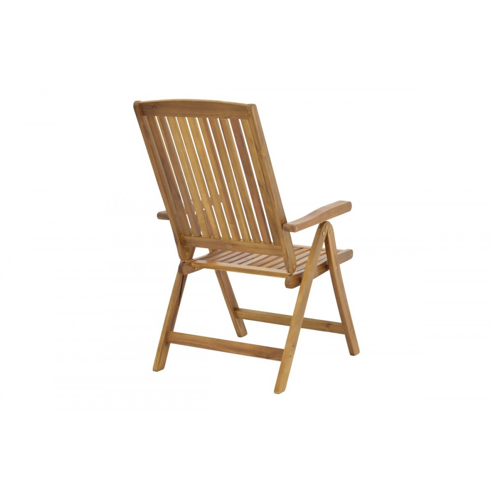 Τραπεζαρία 5τμχ "ZERCO-FALOV" από ξύλο σε φυσικό χρώμα 130x80x72