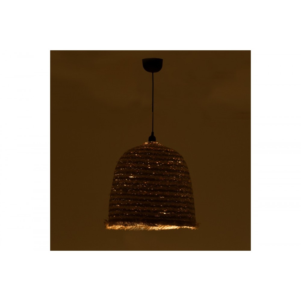 Φωτιστικό οροφής "NOLIE" από ψάθα σε φυσικό χρώμα Φ40x99