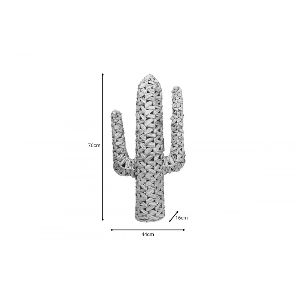 Διακοσμητικό "WANZO" από ψάθα σε φυσικό χρώμα 76x16x44