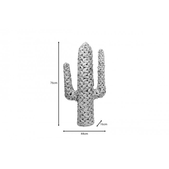 Διακοσμητικό "WANZO" από ψάθα σε φυσικό χρώμα 76x16x44