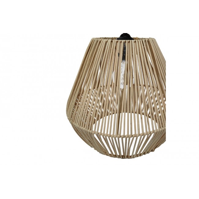 Φωτιστικό οροφής "LILABEL" από ψάθα σε φυσικό χρώμα Φ25x84