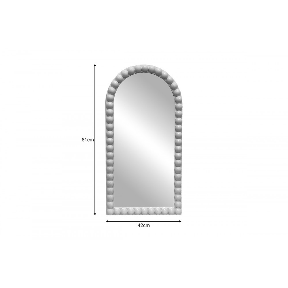 Καθρέπτης "PAVLOVAL" από pp σε ασημί χρώμα 42x81x3.5