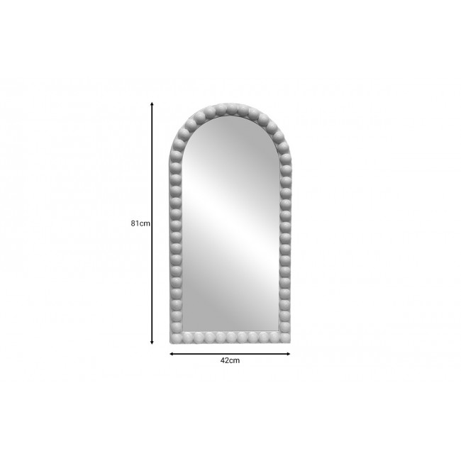 Καθρέπτης "PAVLOVAL" από pp σε ασημί χρώμα 42x81x3.5