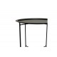Τραπέζι "CAIUS" από μέταλλο σε μαύρο χρώμα Φ46x52