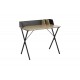 Γραφείο εργασίας "ZERVAN" από μέταλλο σε φυσικό/μαύρο χρώμα 90x50x85